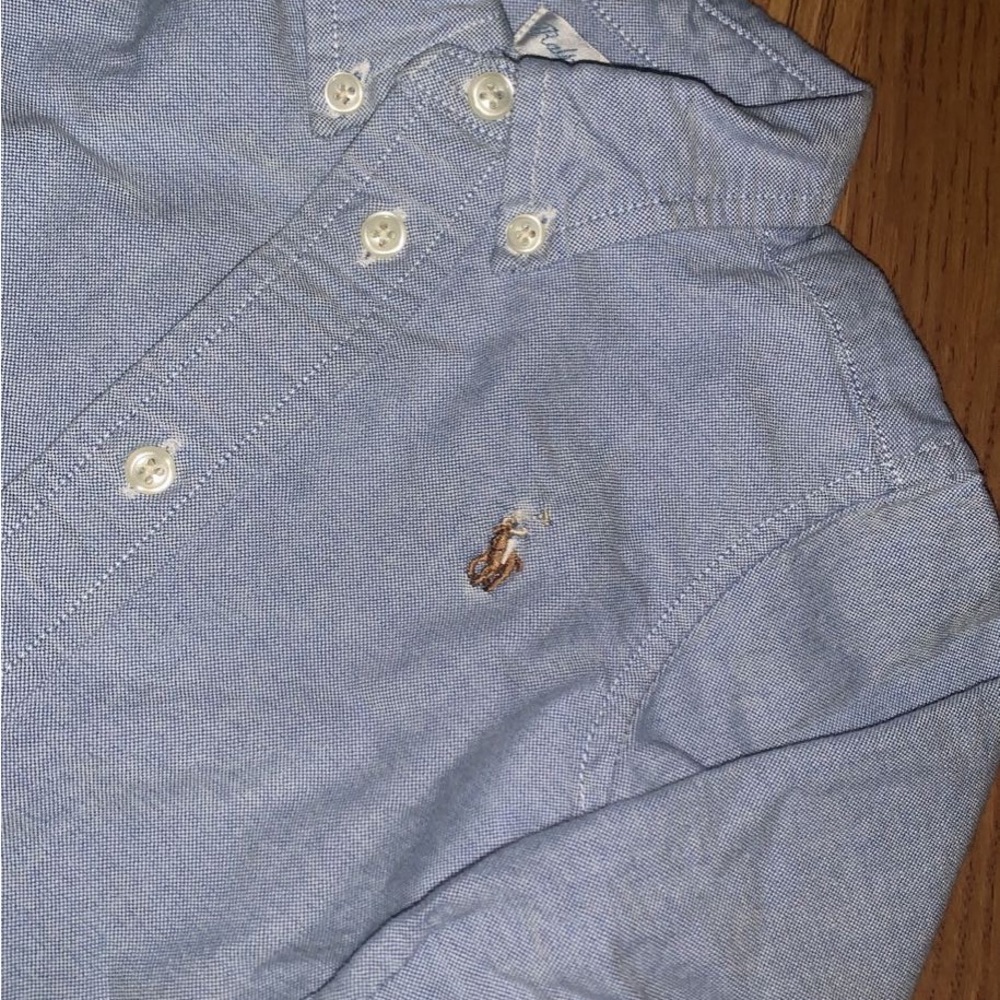 Blue Button Up Ralph Lauren Shirt - Picture 2 of 4